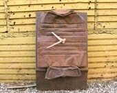Industrial Home Decor, Metal Wall Clock, found object art - recycled.