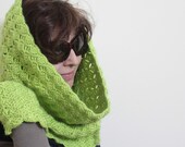 Infinity Cowl Fingerless / Gloves / Mittens, Fall Trend Hand Knit For Her Winter Fashion Holiday Accessories READY TO SHIPPING