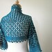 Teal Crochet Shrug All Season Gift For Her Spring Fashion READY TO SHIPPING