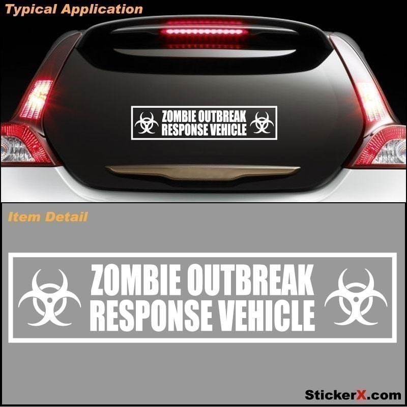 ZOMBIE RESPONSE VEHICLE Zombieland Bumper Sticker Decal - StickerX