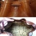 MANUEL French Vintage Brown Leather Draw string Bag / Shoulder bag
