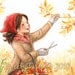 Gathering Autumn Joys - Art Print