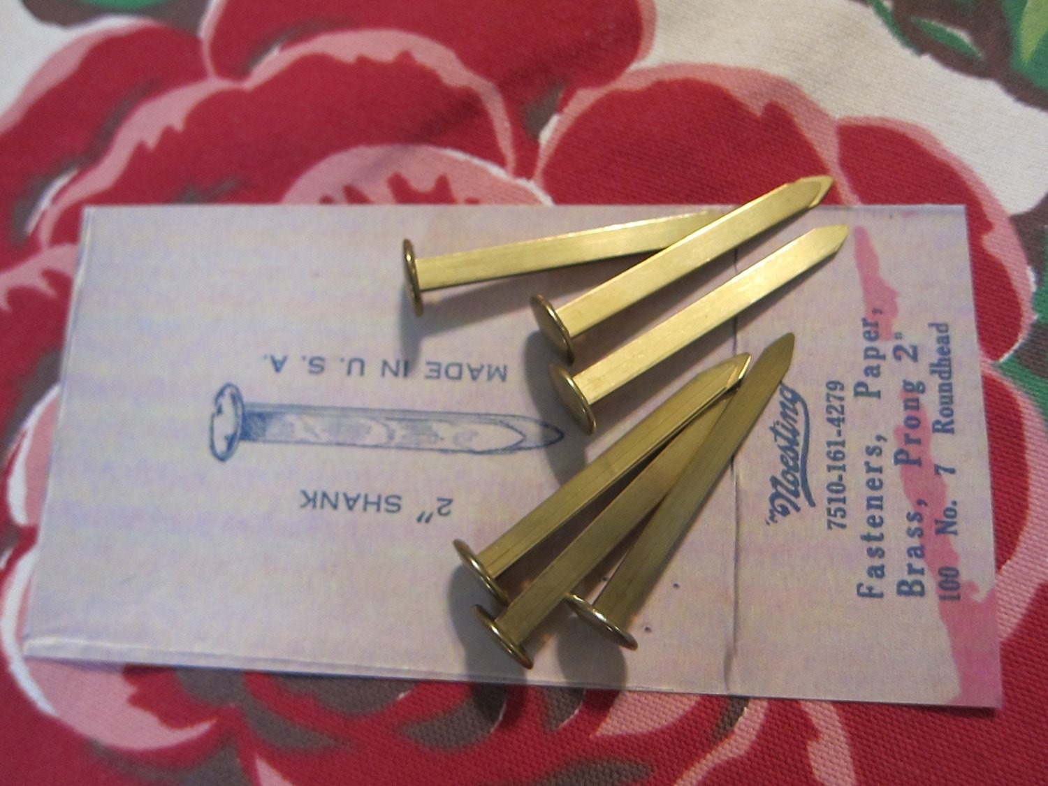 Vintage Brass Paper Fasteners
