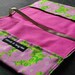 Book Cover -Prettified Paperbacks Fabric Book Covers-Organic Cotton Floral Green Pink