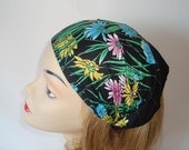 Floral Calico Hair Covering -Headcovering Headband hair accessories veil scarf head wrap covering convertible
