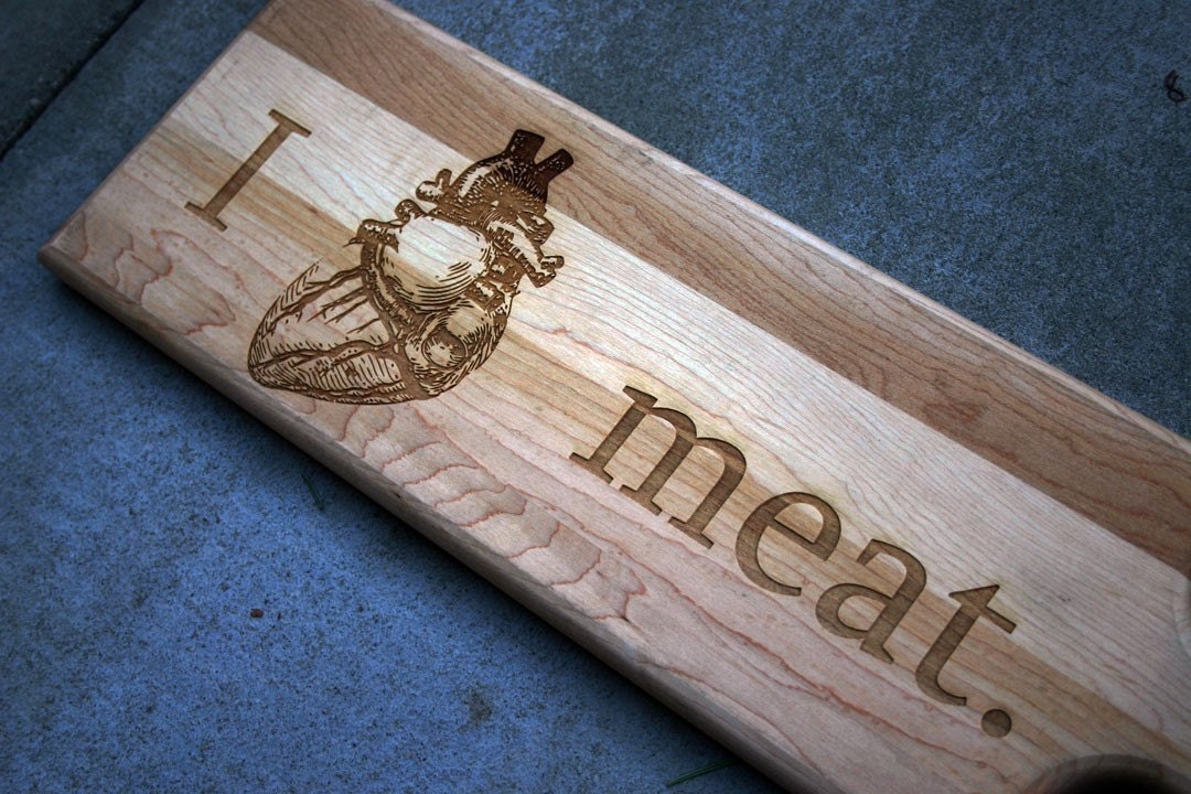 I Heart Meat Cutting Board