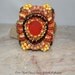 Bracelet Bead embroidered,  Sedona Sunset