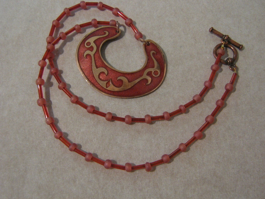 Champleve Enamel Terret Necklaces