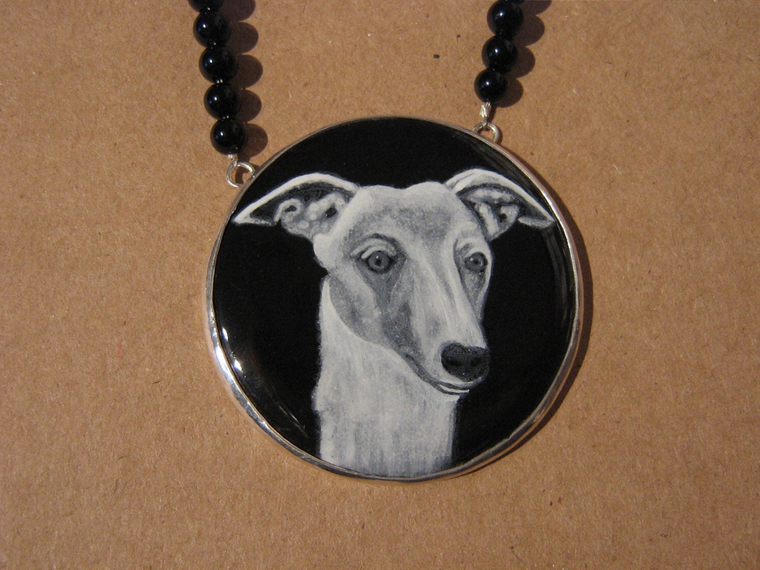 Spirit Hound in Grisaille Enamel Technique