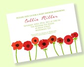 RED POPPIES Printable Party Invitation Il_170x135