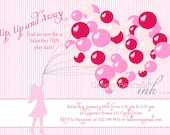 VALENTINE HEART & BALLOONS Party Invitation Il_170x135