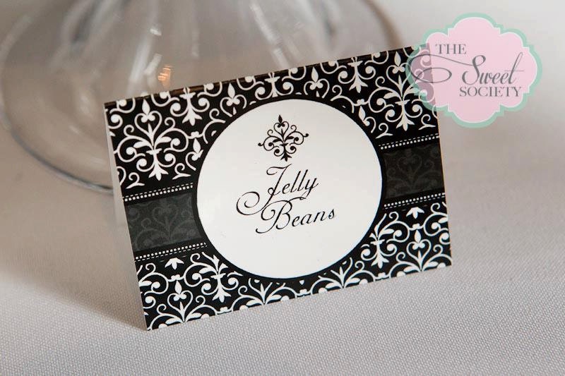 GLAM BLACK & WHITE Printable Tent Cards Il_170x135