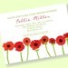 RED POPPIES Printable Party Invitation