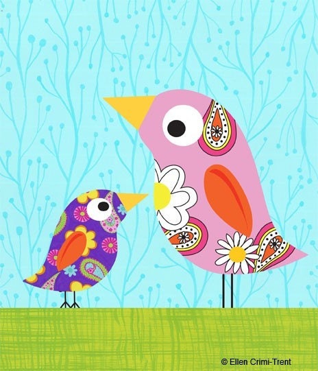 Mother and Daughter Bird