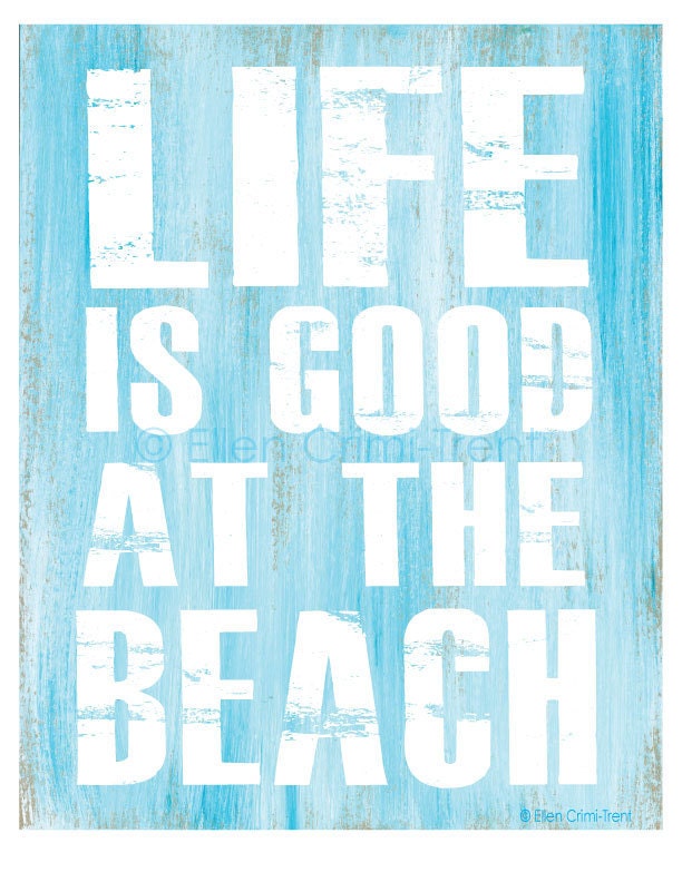 Art Print Set- Beach Typography