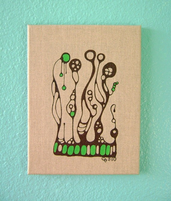 Original Art - Alien Seaweed - 9x12