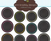 Chalkboard Circles Clipart Clip Art Personal & Commercial Use Digital Scrapbooking Il_170x135