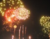 Fireworks Thunder Over Louisville No. 3 Fine Art Photograph Print Metallic
