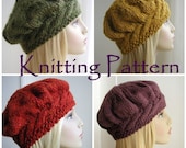 Instant Download PDF Beret Knitting Pattern