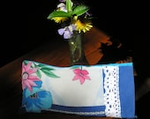 Lavender Silk Eye Pillow with Upcycled Christian Dior Cover