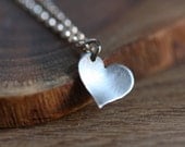 Tiny simple heart necklace