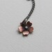 Little cherry blossom necklace in copper