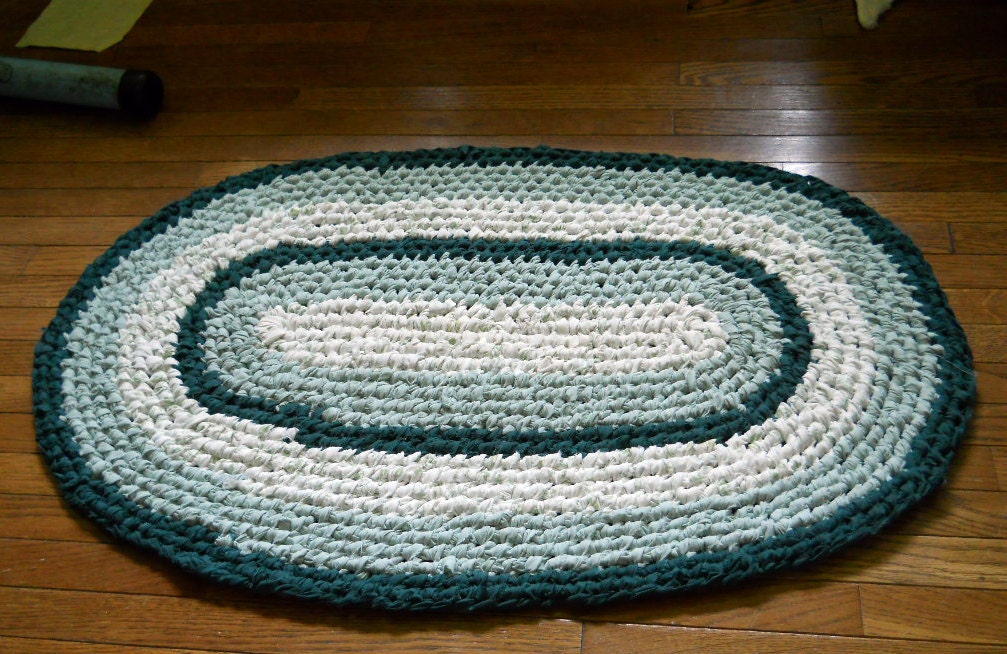 Shades of Mint Toothbrush Rug