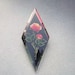 Vintage Brooch Reverse Carved Rose 1950s Jewelry