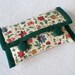 Quilted Camera Case - Italian Flowers - Green, Red, Yellow and Beige Roses and Leaves