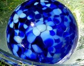 Hand blown glass float (medium) - Cobalt Mix