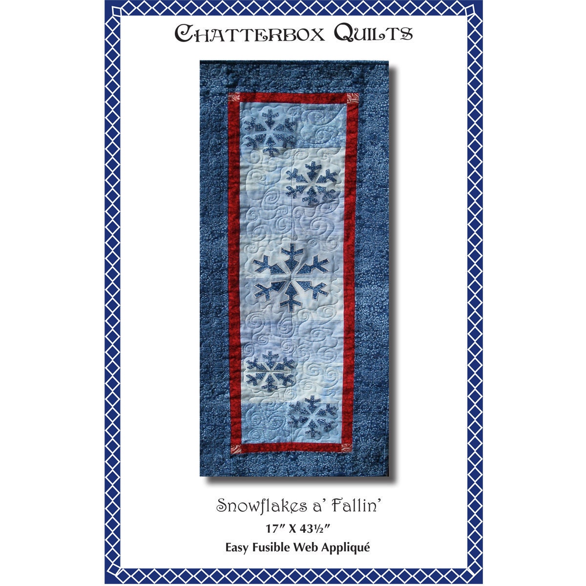Snowflakes a' Fallin' - Fusible Web Applique Downloadable E-Pattern