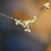 Flower Necklace, Hydrangea Cluster Necklace, Sterling Flower Wedding Necklace, Made to order