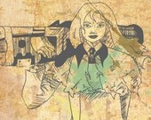 Milly Thompson for Bernardelli Insurance print (TRIGUN)