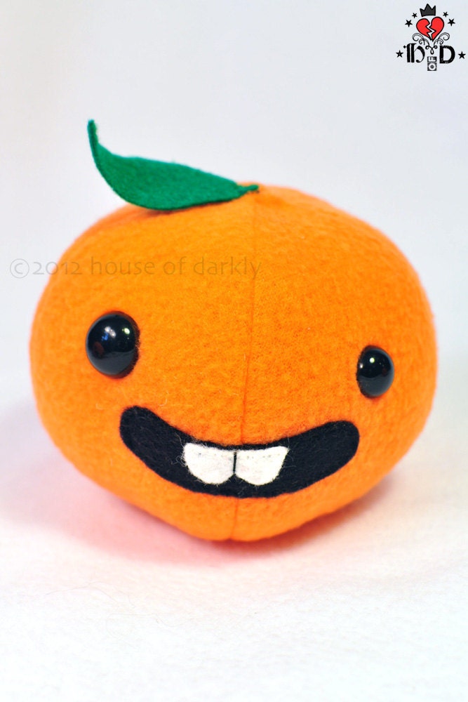 derpy Florida Orange plush citrus fruit softie