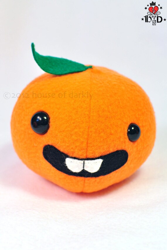derpy Florida Orange plush citrus fruit softie