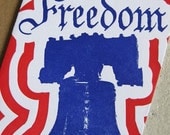 Letterpress Greeting / Single Card - Freedom Liberty Bell