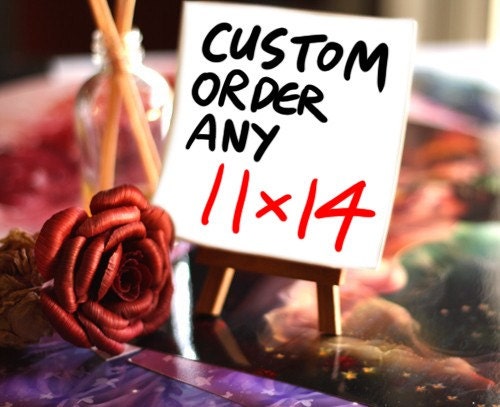 Custom order any fantasy print in my gallery in 11x14 in