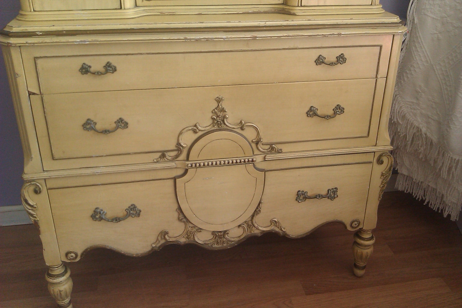 deposit for meeri antique dresser chic shabby chippy distressed cottage french off white ivory prairie vintage