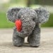 Needle Felted Elephant with Heart