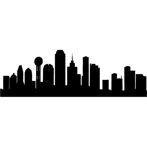 Dallas Skyline Outline