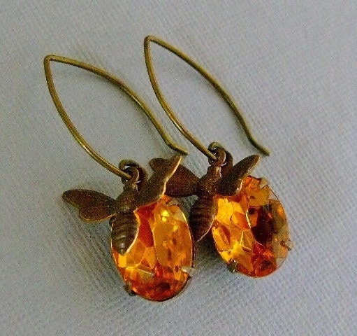 Honey Bee Earrings