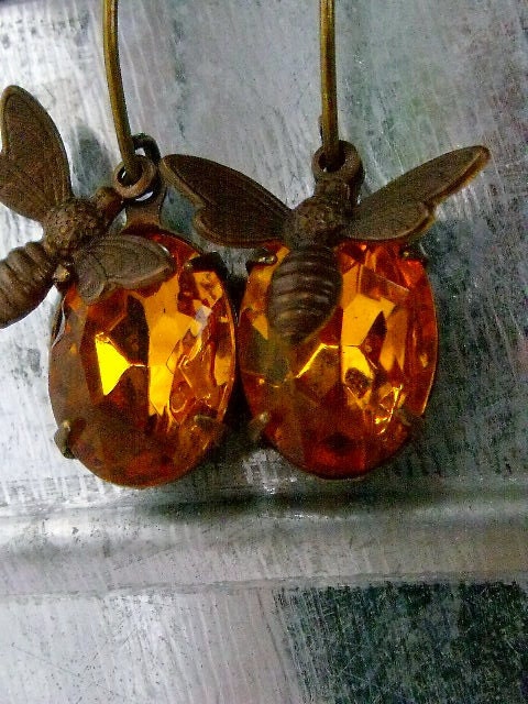 Honey Bee Earrings