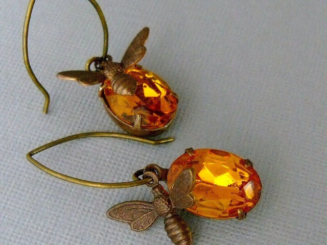 Honey Bee Earrings