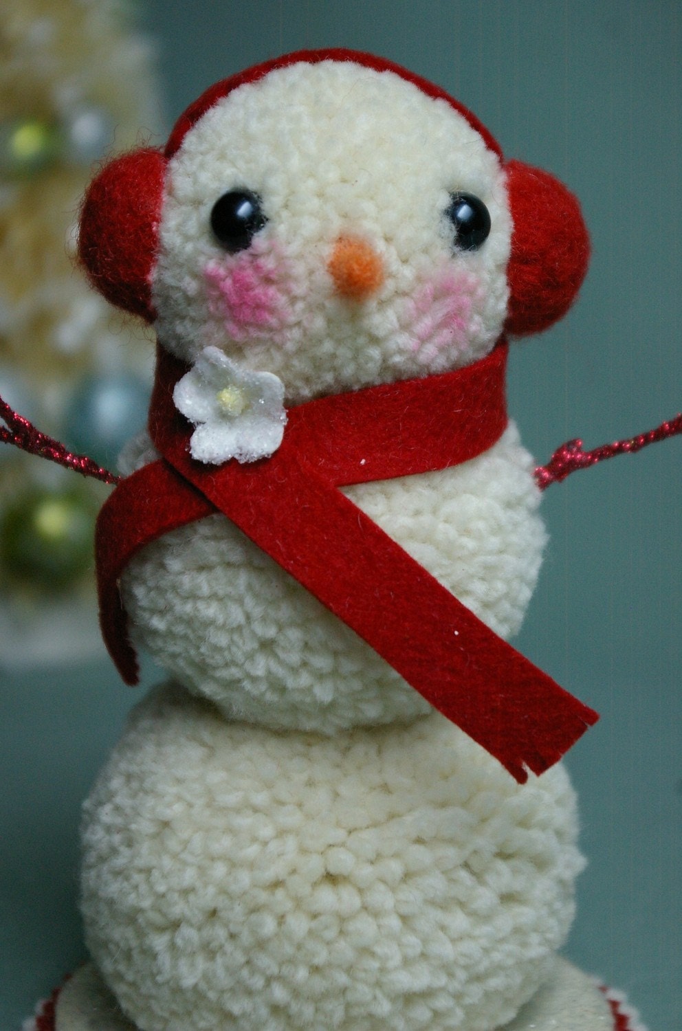 Little Snow Girl In Red as Featured in Better Homes and Gardens Holiday Craft Magazine