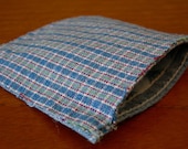 Plaid Twill Coin Pocket