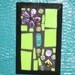 Stained Glass Lime Green and Dichroic Glass Light Switchplate - Housewares Switchplate