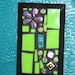 Stained Glass Lime Green and Dichroic Glass Light Switchplate - Housewares Switchplate