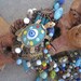 Tribe of the Turtles:  Multi Colored Tribal Statement Necklace Vintage Assemblage One of a Kind ooak