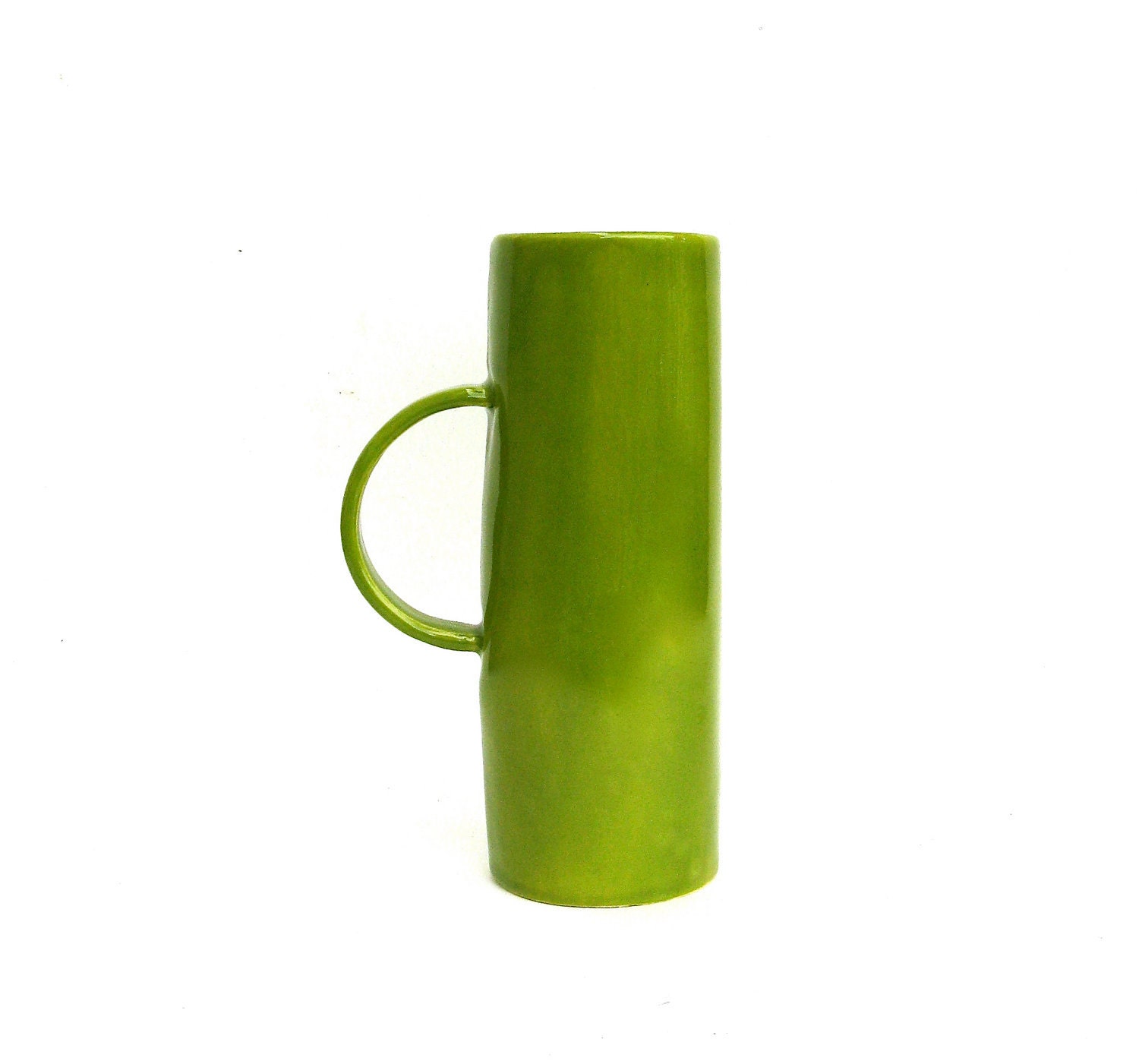 drink ... whimsical and happy hand built  porcelain cup - clayswan