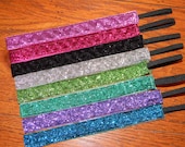 3 Non-slip Headband, 17 sparkly colors to choose from.  GREAT for sports